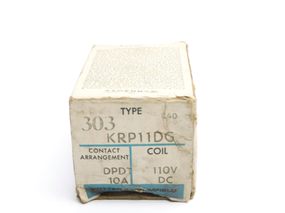 POTTER&BRUMFIELD KRP11DG 110VDC 10A NSMP