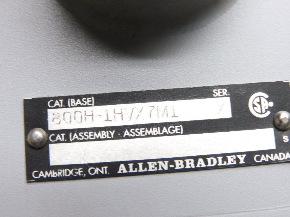 ALLEN BRADLEY 800H-1HVX7M1 SER. X NSNP