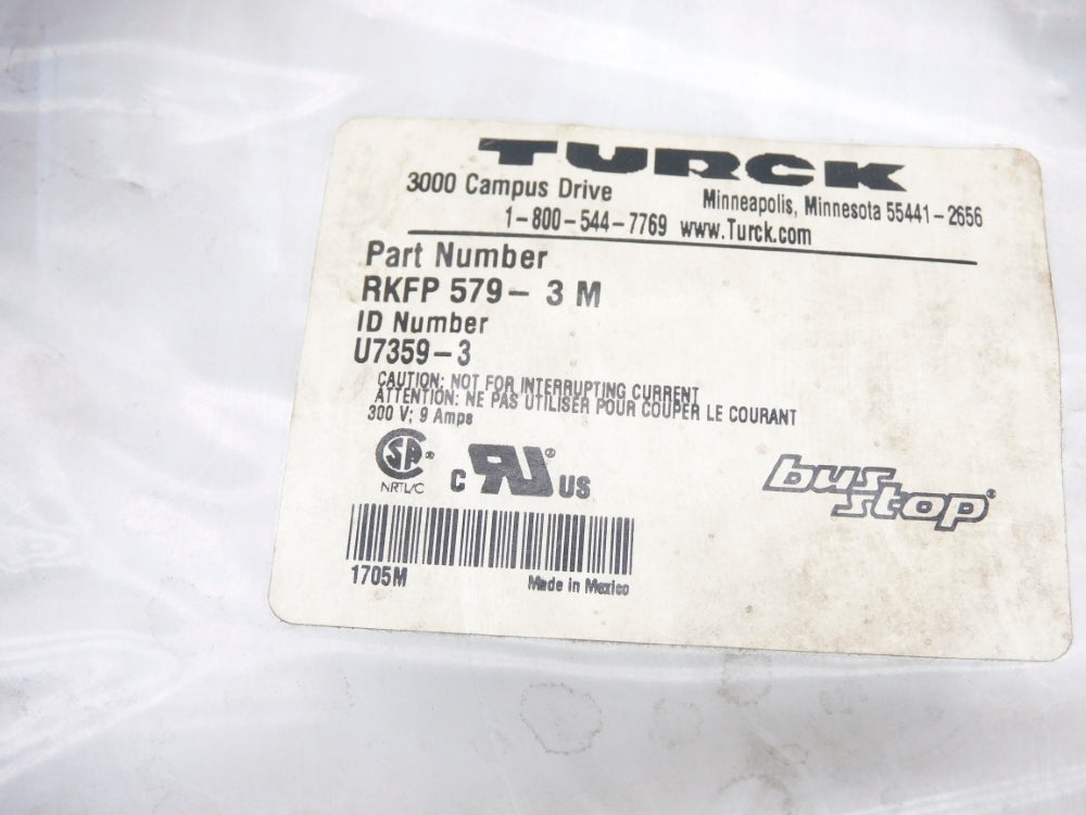 TURCK RKFP579-3M U7359-3 NSMP