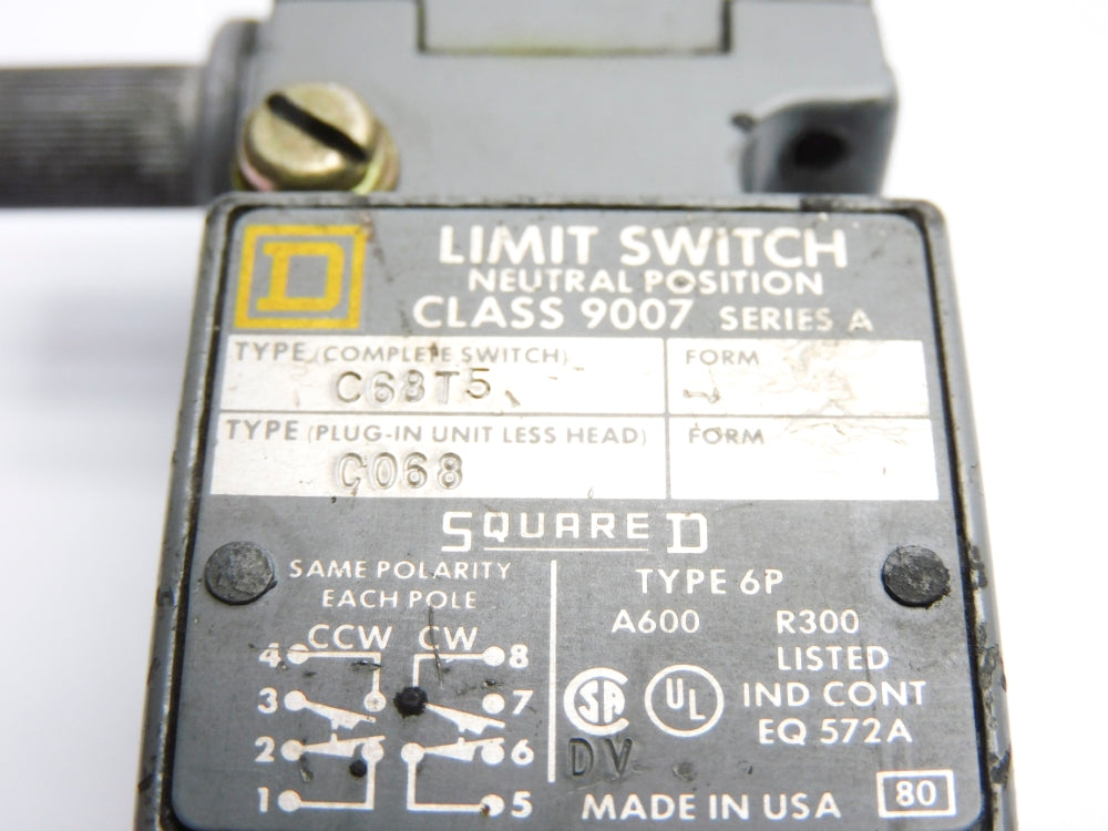SQUARE D 9007C68T5 SER. A UNMP