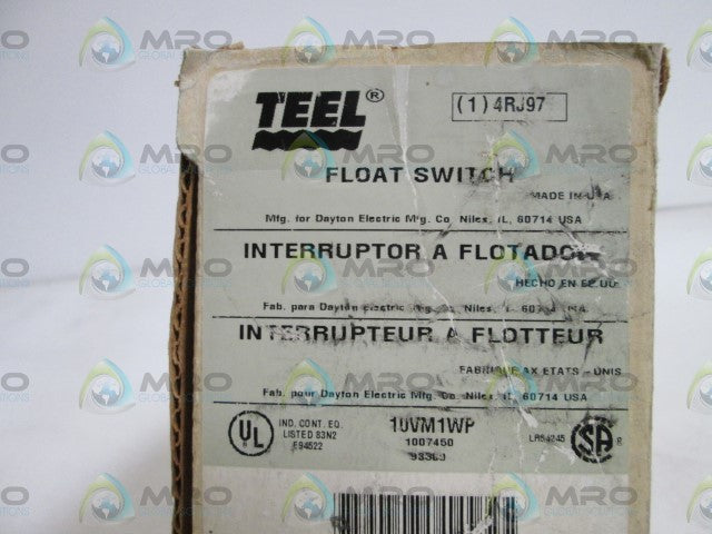 TEEL FLOAT SWITCH 4RJ97 *NEW IN BOX*
