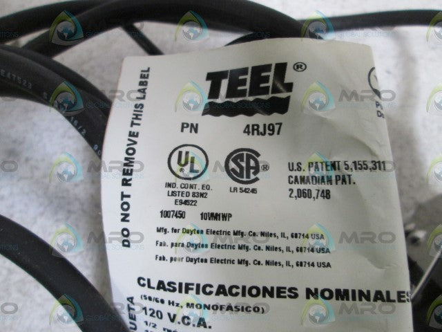 TEEL FLOAT SWITCH 4RJ97 *NEW IN BOX*