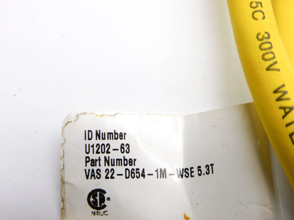 TURCK VAS22-D654-1M-WSE5.3T U1202-63 NSNP