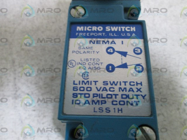 MICROSWITCH LSS1H LIMIT SWITCH *NEW NO BOX*
