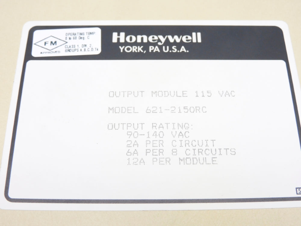 HONEYWELL 621-2150RC 115VAC UNMP
