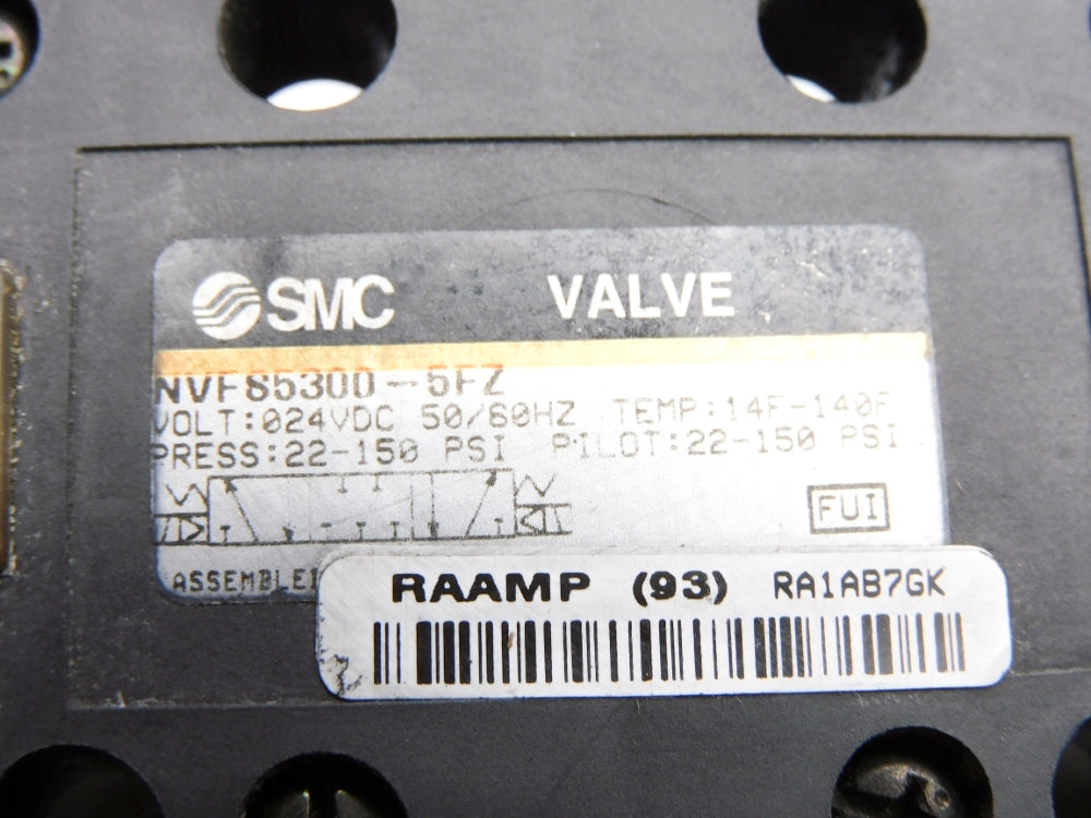 SMC NVFS5300-5FZ 21-26VDC 22-150PSI UNMP