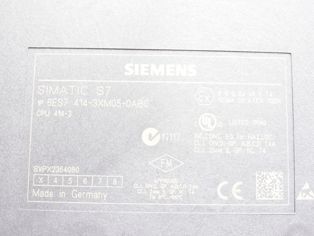 SIEMENS 6ES7414-3XM05-0AB0 UNMP