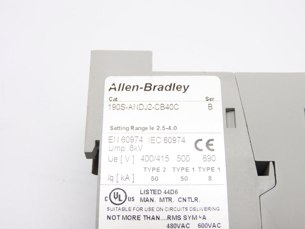 ALLEN BRADLEY 190S-ANDJ2-CB40C SER. B NSNP