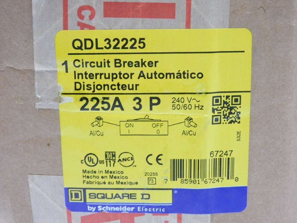 SQUARE D QDL32225 240V 225A NSFS