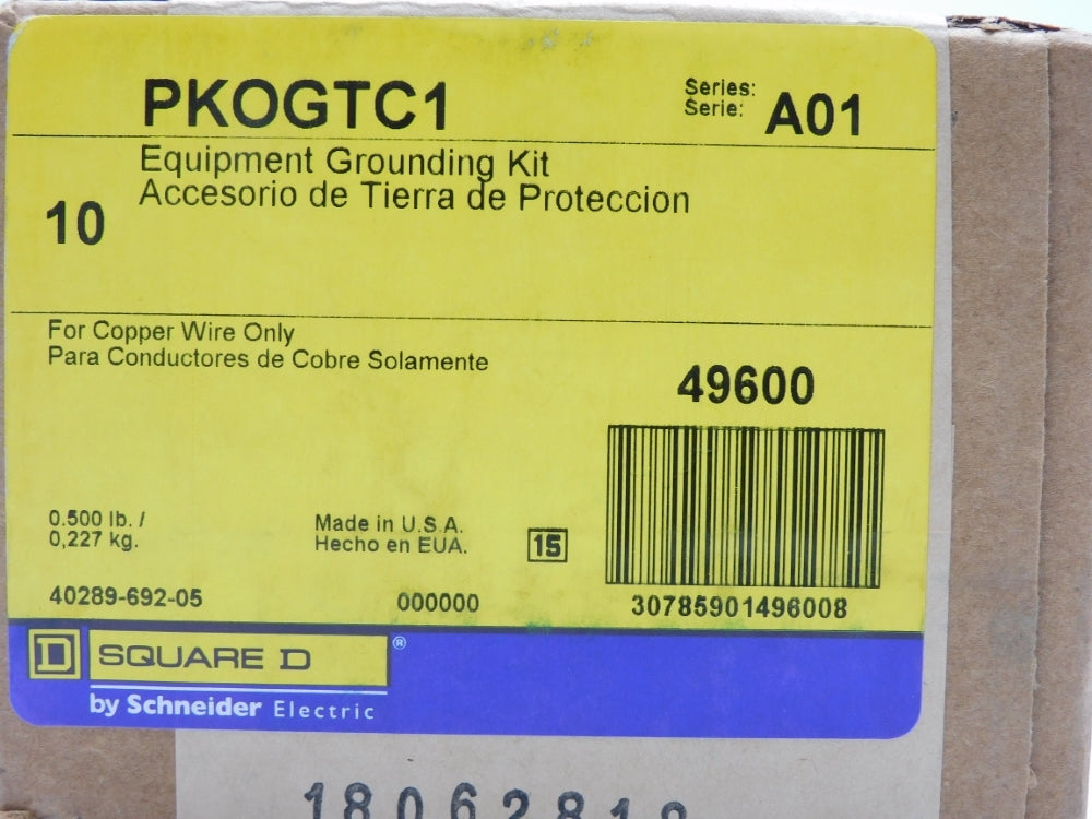 SQUARE D PKOGTC1 SER. A01 (PKG OF 10) NSFS