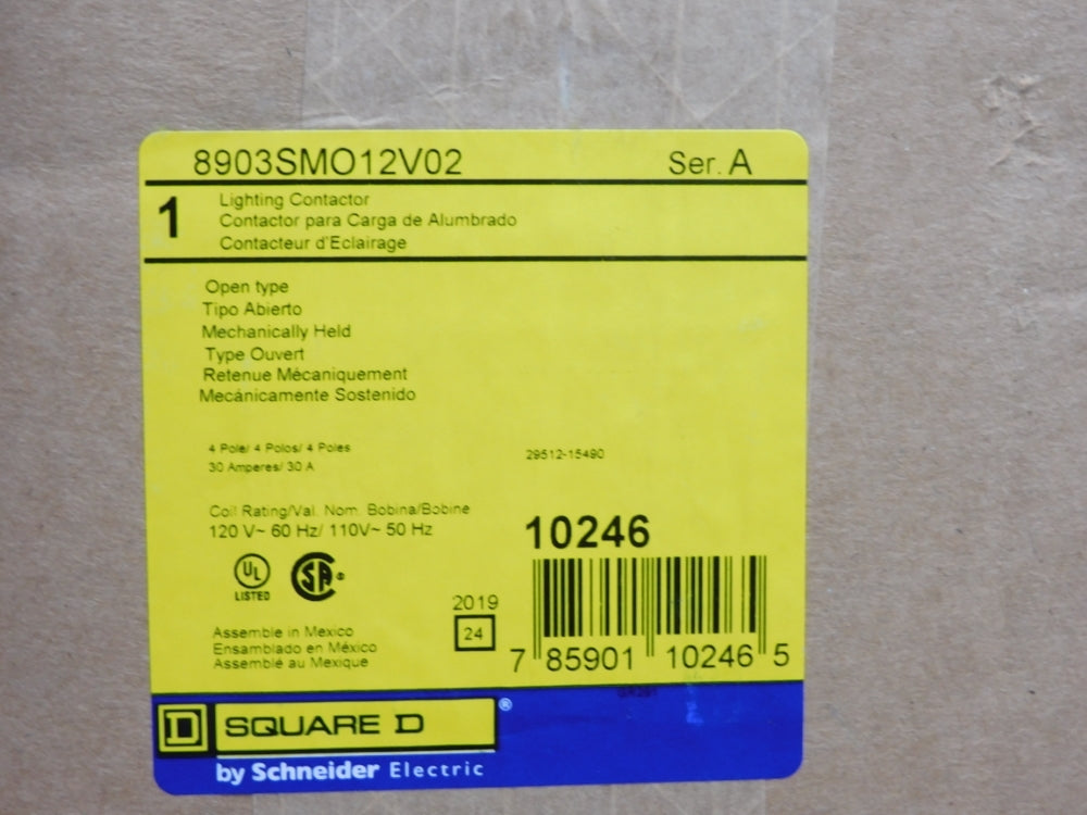 SQUARE D 8903SMO12V02 SER. A 120/110V NSMP