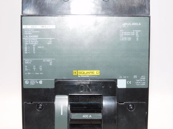 SQUARE D LAL26400MB SER. 4 600V 400A NSMP