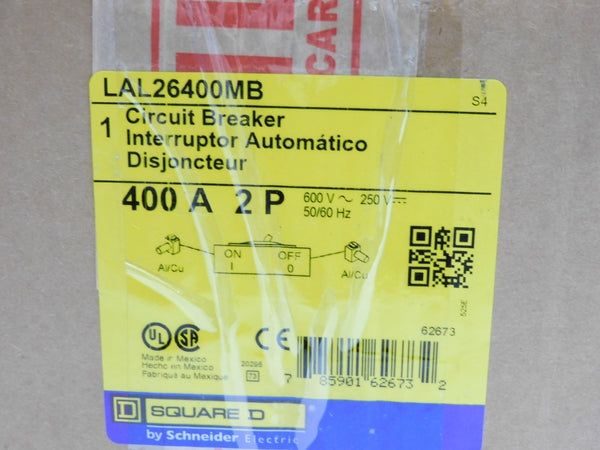 SQUARE D LAL26400MB SER. 4 600V 400A NSMP
