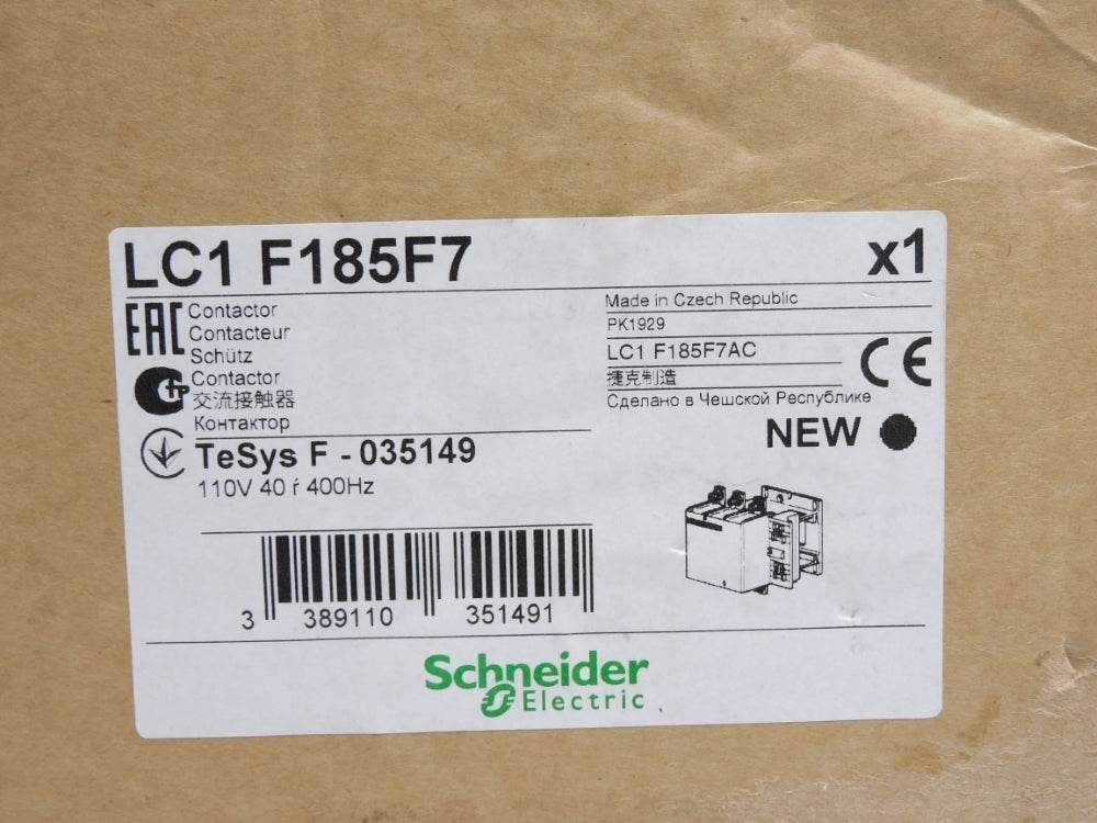 SCHNEIDER ELECTRIC LC1F185F7 110V NSMP