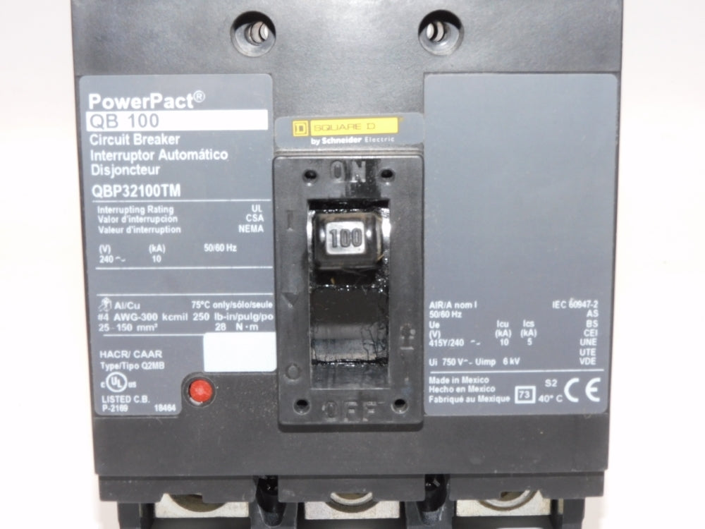 SQUARE D QBP32100TM 240V 100A NSMP
