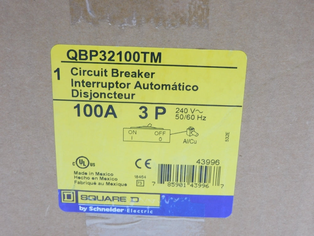 SQUARE D QBP32100TM 240V 100A NSMP