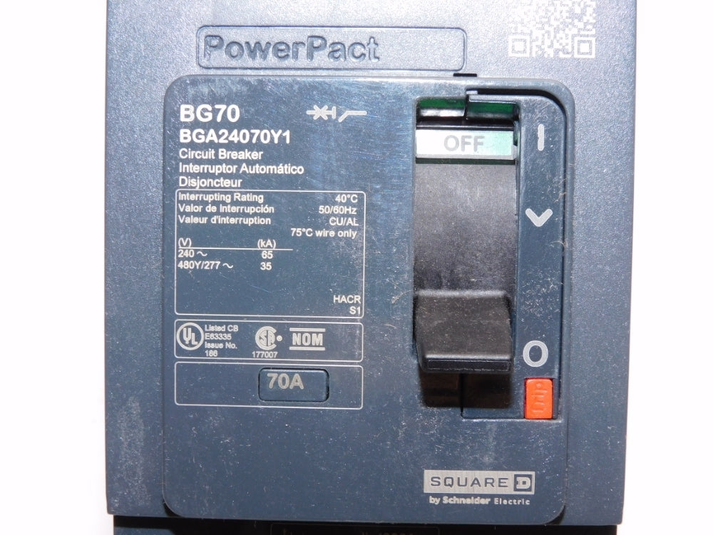 SQUARE D BGA24070Y1 70A 480/277V NSMP