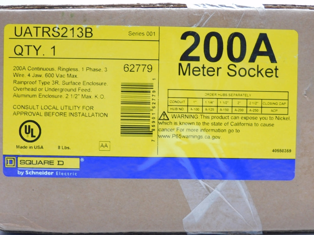 SQUARE D UATRS213B SER. 001 NSFS