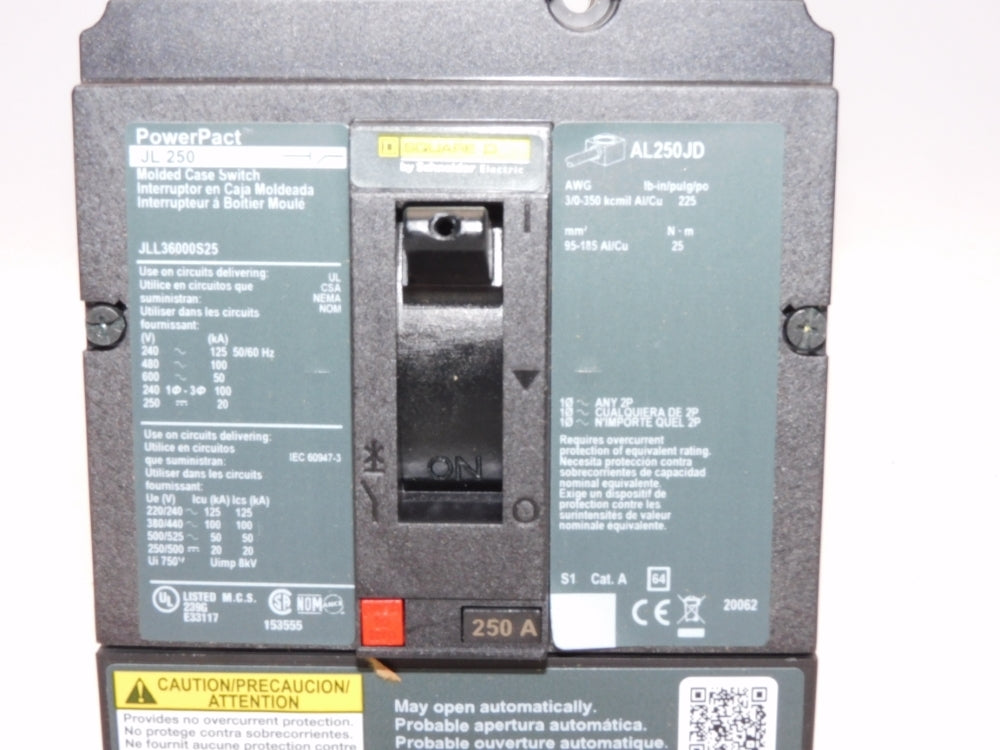 SQUARE D JLL36000S25 250A 600V NSMP