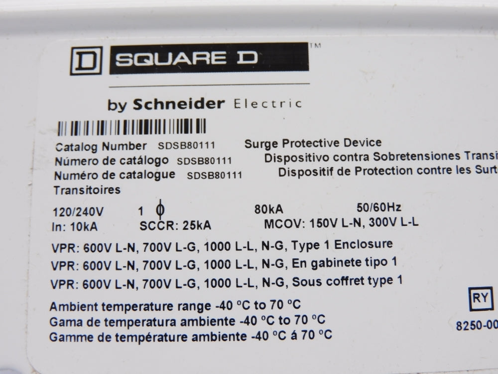 SQUARE D SDSB80111 SER. 001 240V NSMP