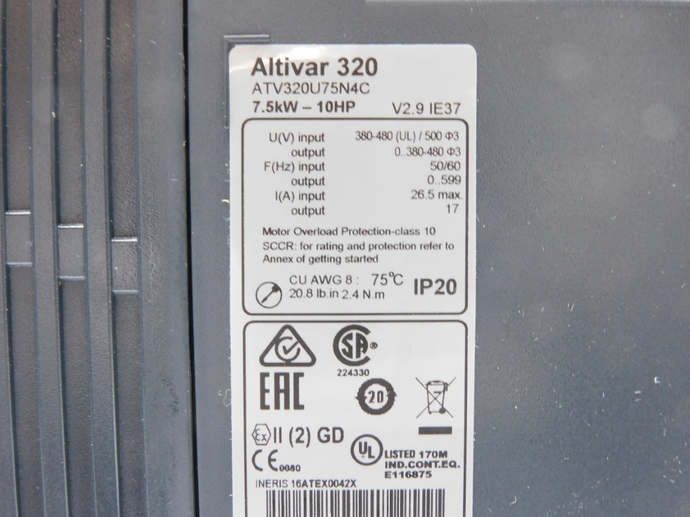 SCHNEIDER ELECTRIC ATV320U75N4C NSMP