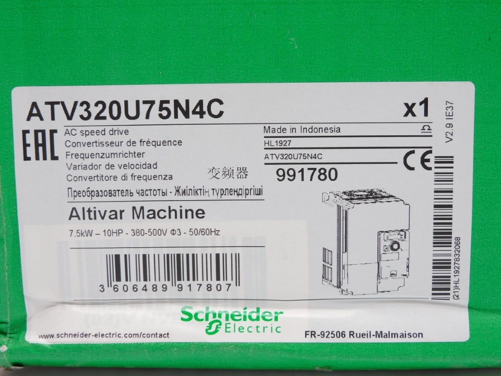 SCHNEIDER ELECTRIC ATV320U75N4C NSMP
