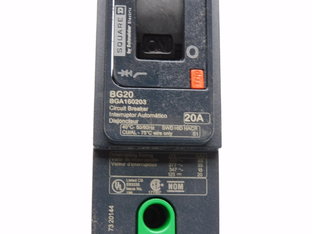 SQUARE D BGA160203 277V 20A NSMP