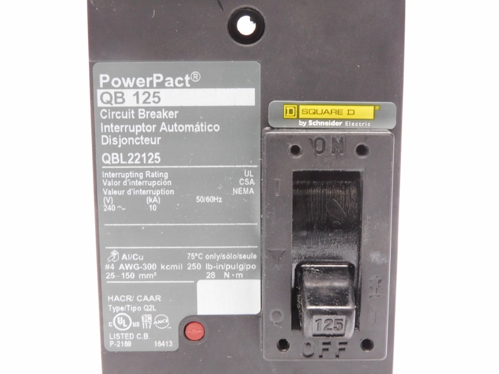 SQUARE D QBL22125 240V 125A NSMP