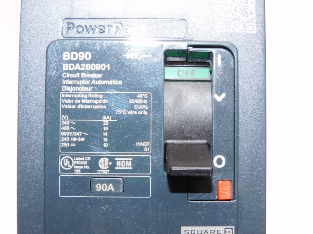 SQUARE D BDA260901 90A 240V NSNP