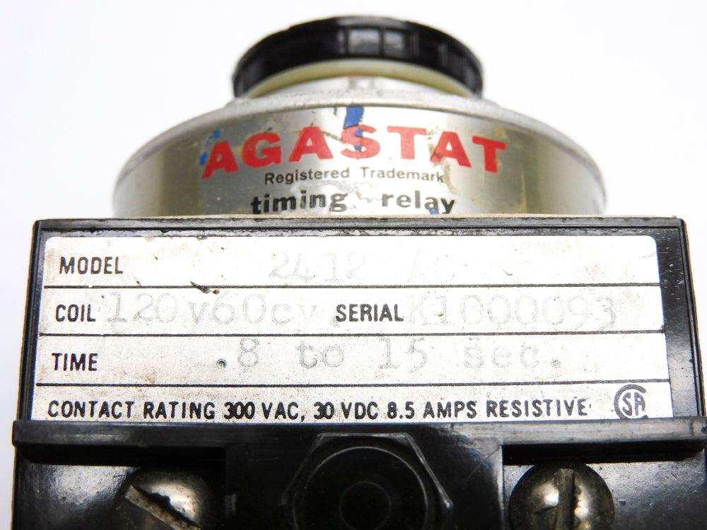 AGASTAT 2412AC 120V .8-15SEC. UNMP