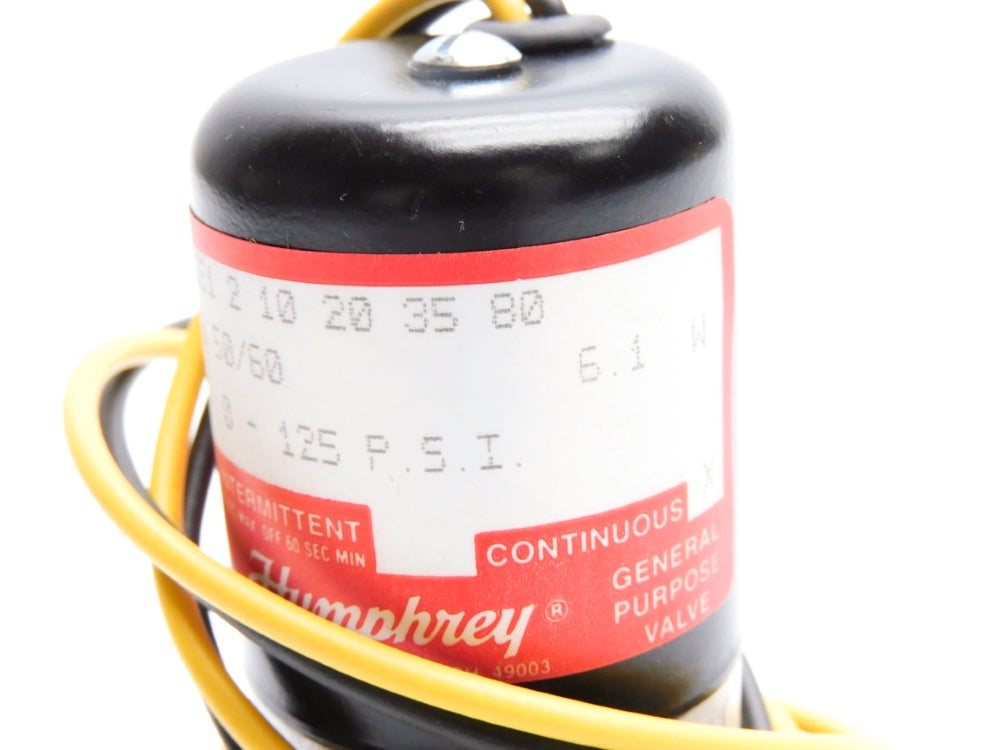 HUMPHREY 062E1210203580 240V 50/60 0-125PSI NSNP
