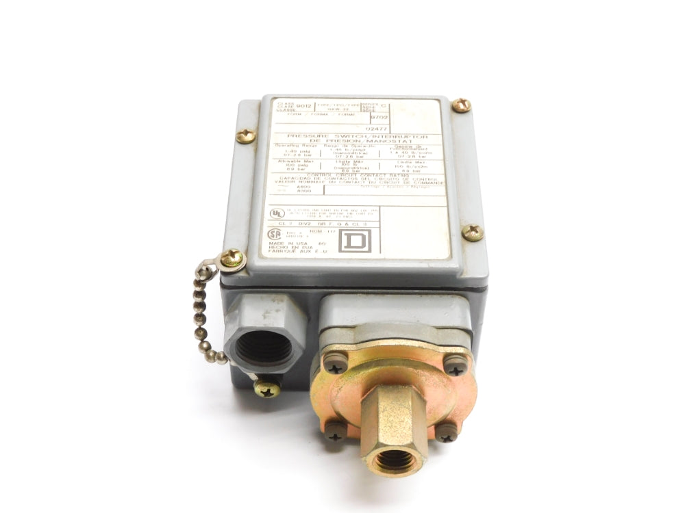 SQUARE D 9012GAW22 SER. C 1-40PSI UNMP