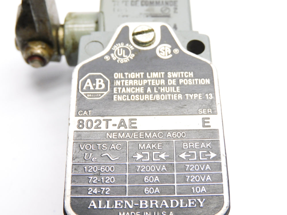 ALLEN BRADLEY 802T-AE SER. E UNMP