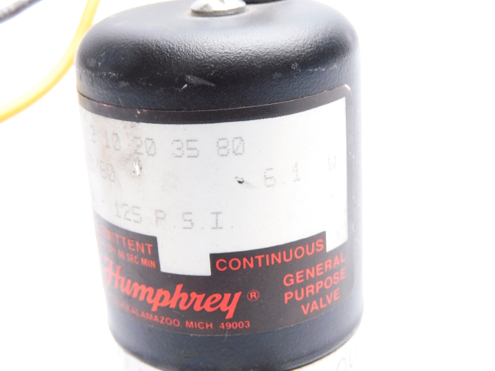 HUMPHREY 062E1210203580 240V 50/60 0-125PSI UNMP