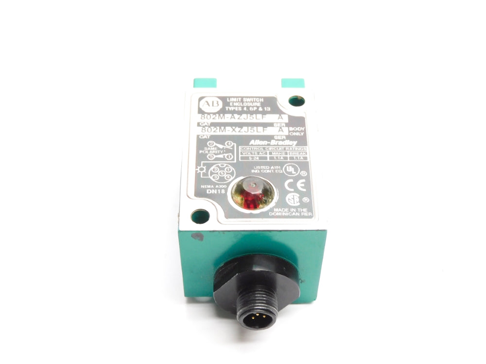ALLEN BRADLEY 802M-XZJ5LF SER. A UNMP
