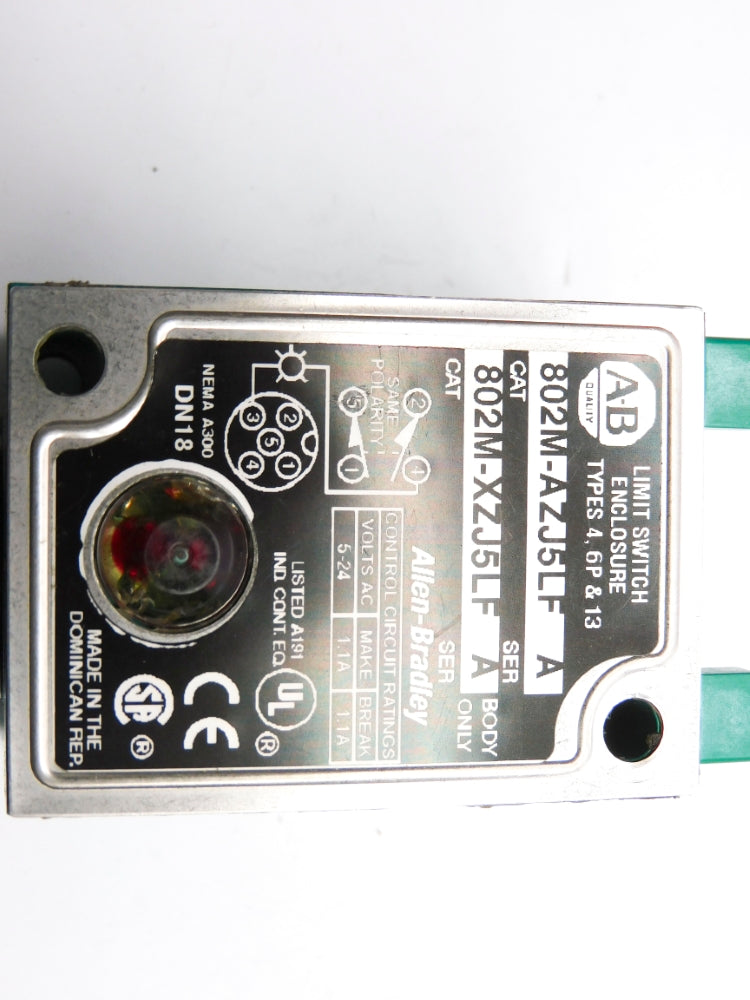 ALLEN BRADLEY 802M-XZJ5LF SER. A UNMP