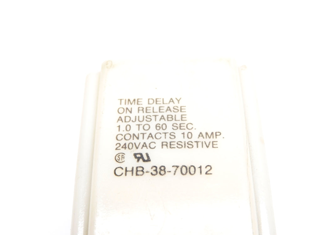 POTTER&BRUMFIELD CHB-38-70012 120/240VAC 10A 1.0-60SEC. UNMP