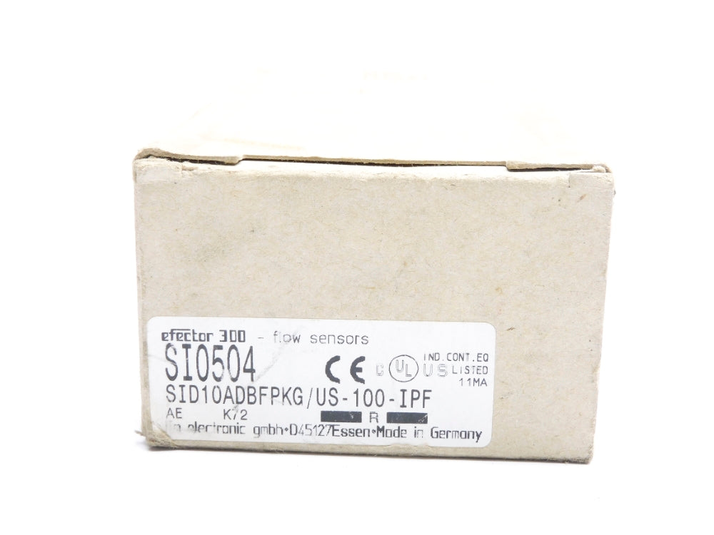 IFM EFECTOR SID10ADBFPKG/US-100-IPF SI0504 NSMP