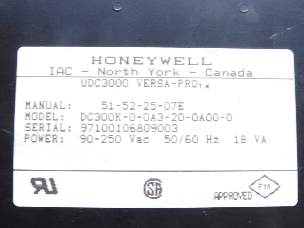 HONEYWELL DC300K-0-0A3-20-0A00-0 UNMP