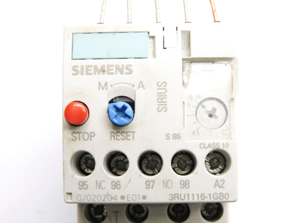SIEMENS 3RU1116-1GB0 4.5-6.3A UNMP