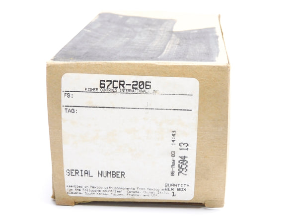 FISHER CONTROLS 67CR-206 250PSI NSMP