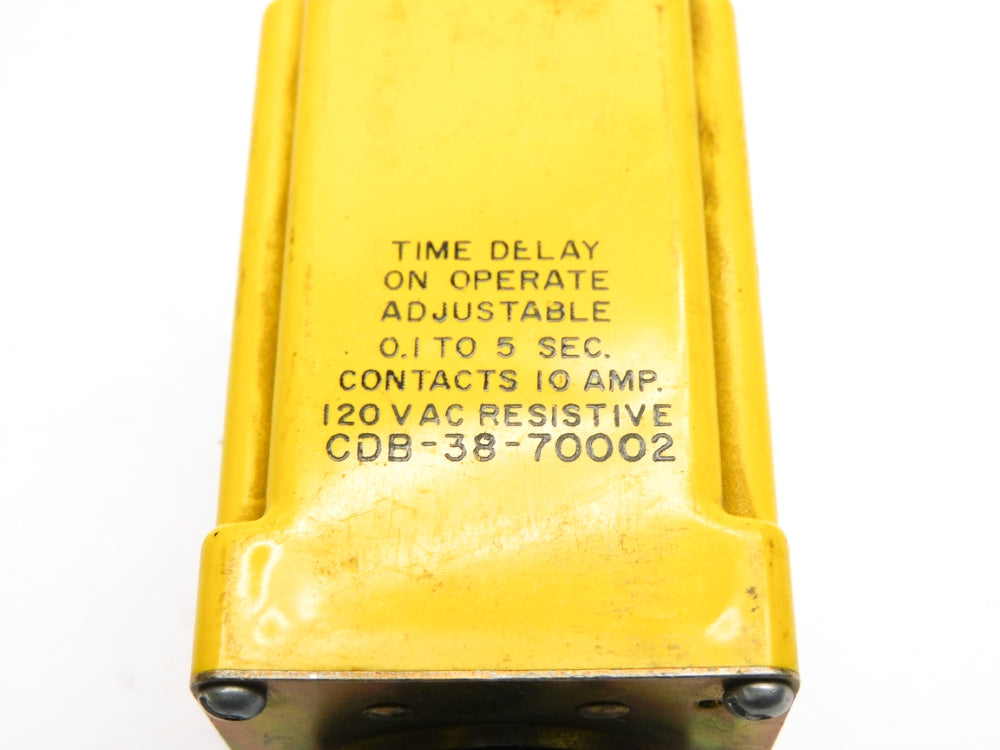 POTTER&BRUMFIELD CDB-38-70002 120/120VAC 10A 0.1-5SEC. UNMP