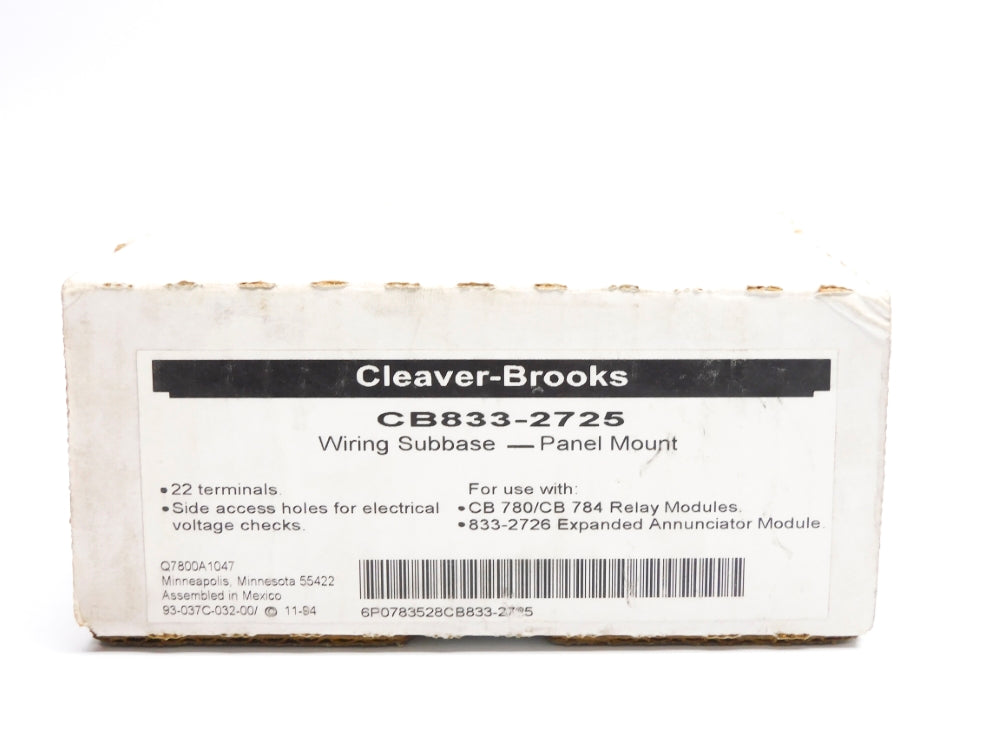 CLEAVER BROOKS CB833-2725 NSMP