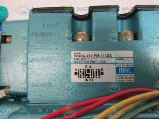 MAC VALVE 6643A-211-PM-111DA *NEW NO BOX*