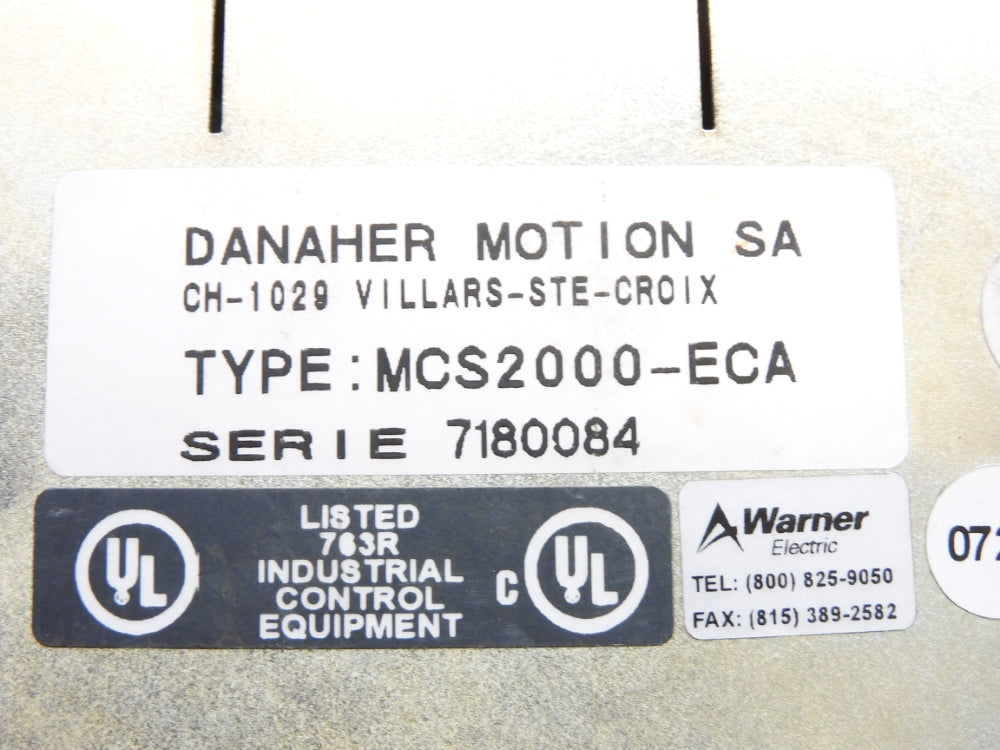 DANAHER MOTION MCS2000-ECA UNMP