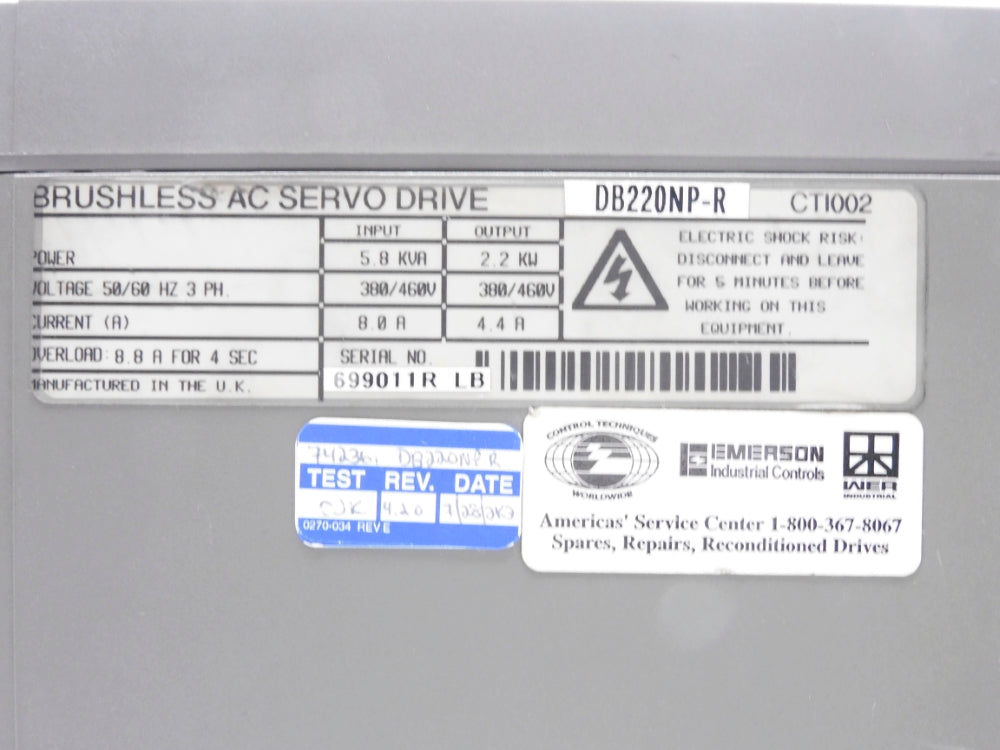 CONTROL TECHNIQUES DB220NP-R CTI002 UNMP