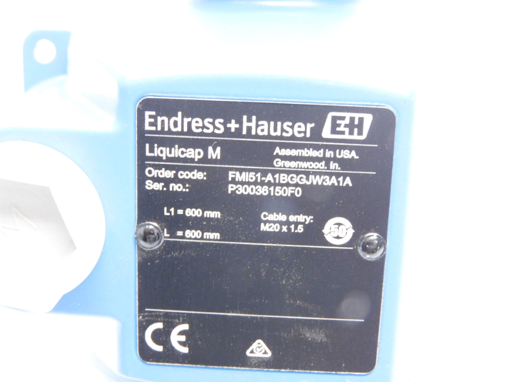 ENDRESS+HAUSER FMI51-A1BGGJW3A1A 600mm NSNP