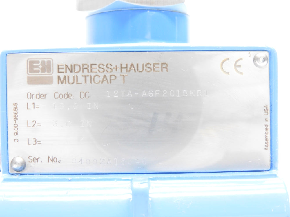 ENDRESS+HAUSER DC12TA-A6F2C1BKR1 18" NSNP