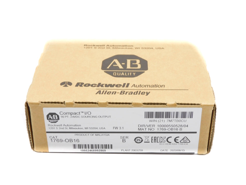 ALLEN BRADLEY 1769-OB16 SER. B F/W 3.1 DATE: 2020 NSFS