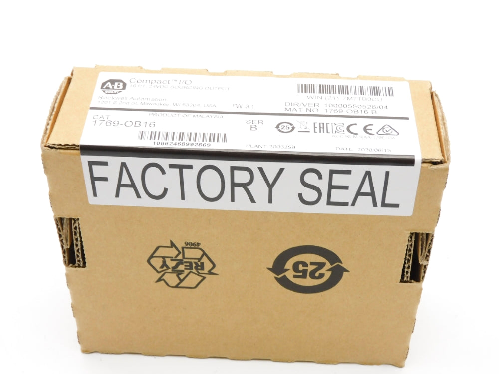 ALLEN BRADLEY 1769-OB16 SER. B F/W 3.1 DATE: 2020 NSFS